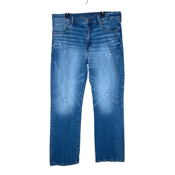 American Eagle AirFlex+ Original Bootcut Jeans Men’s 33 x 30 Slightly Distress - Picture 1 of 7